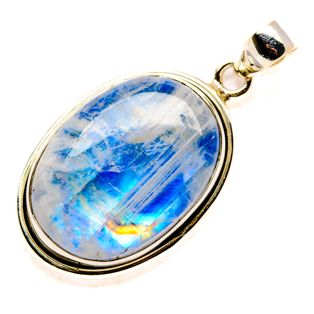 Rainbow Moonstone Pendants handcrafted by Anasilvercos - PD34736 - Photo 2