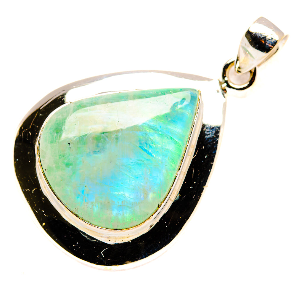 Green Moonstone Pendants handcrafted by Anasilvercos - PD34737 - Photo 2