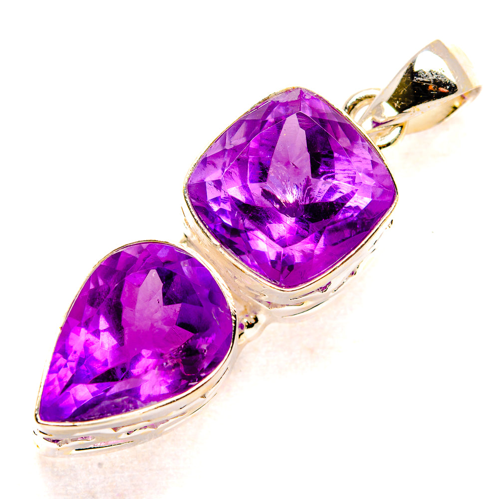 Amethyst Pendants handcrafted by Anasilvercos - PD34744 - Photo 2