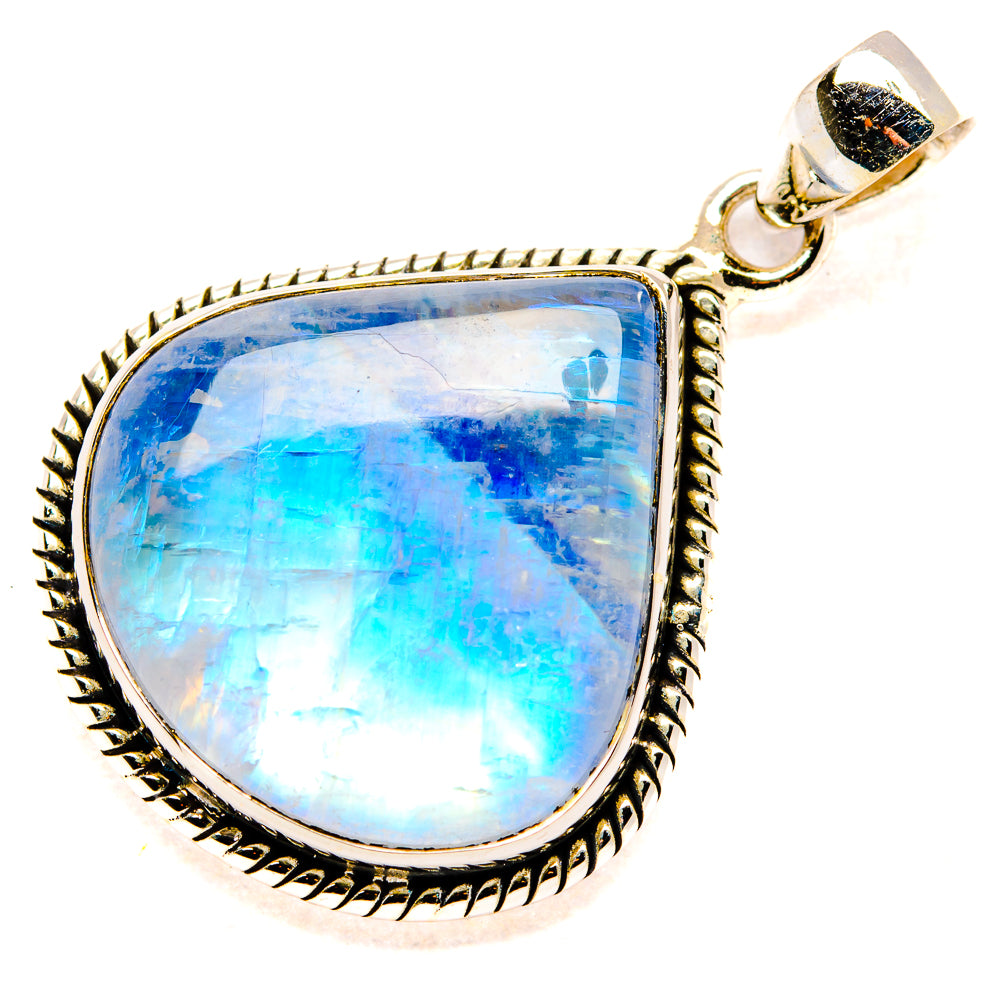 Rainbow Moonstone Pendants handcrafted by Anasilvercos - PD34750 - Photo 2