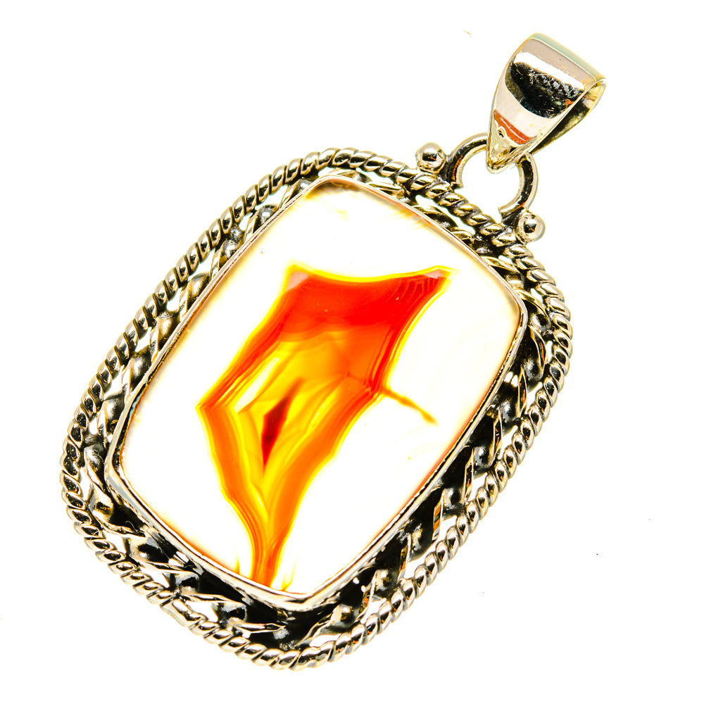 Botswana Agate Pendants handcrafted by Anasilvercos - PD3476