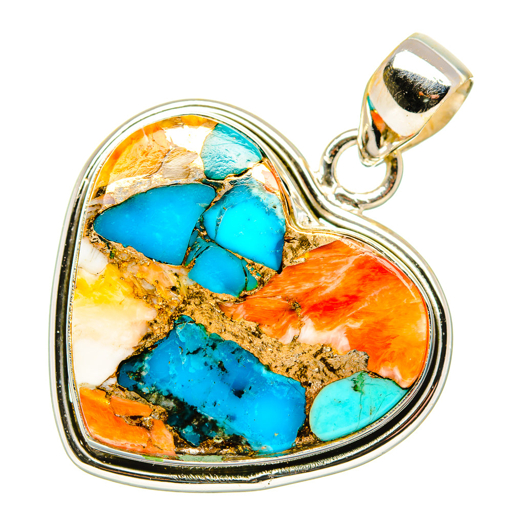Spiny Oyster Turquoise Pendants handcrafted by Anasilvercos - PD34761 - Photo 2