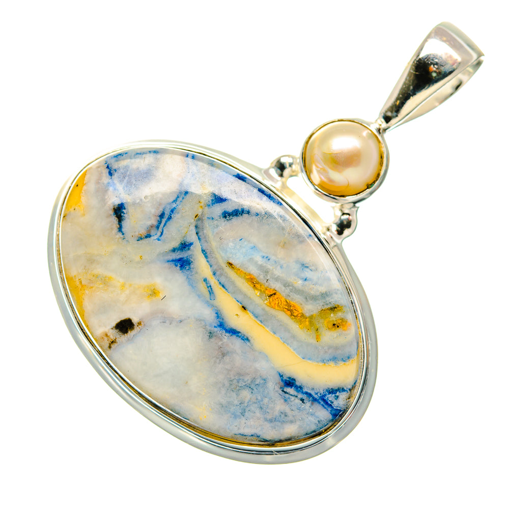 Blue Scheelite Pendants handcrafted by Anasilvercos - PD34764 - Photo 2