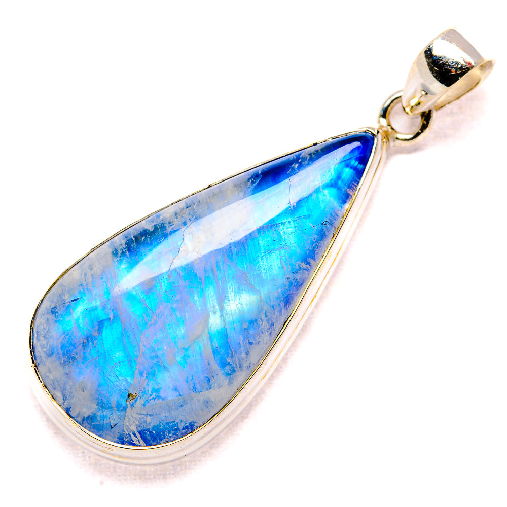 Rainbow Moonstone Pendants handcrafted by Anasilvercos - PD34780 - Photo 2