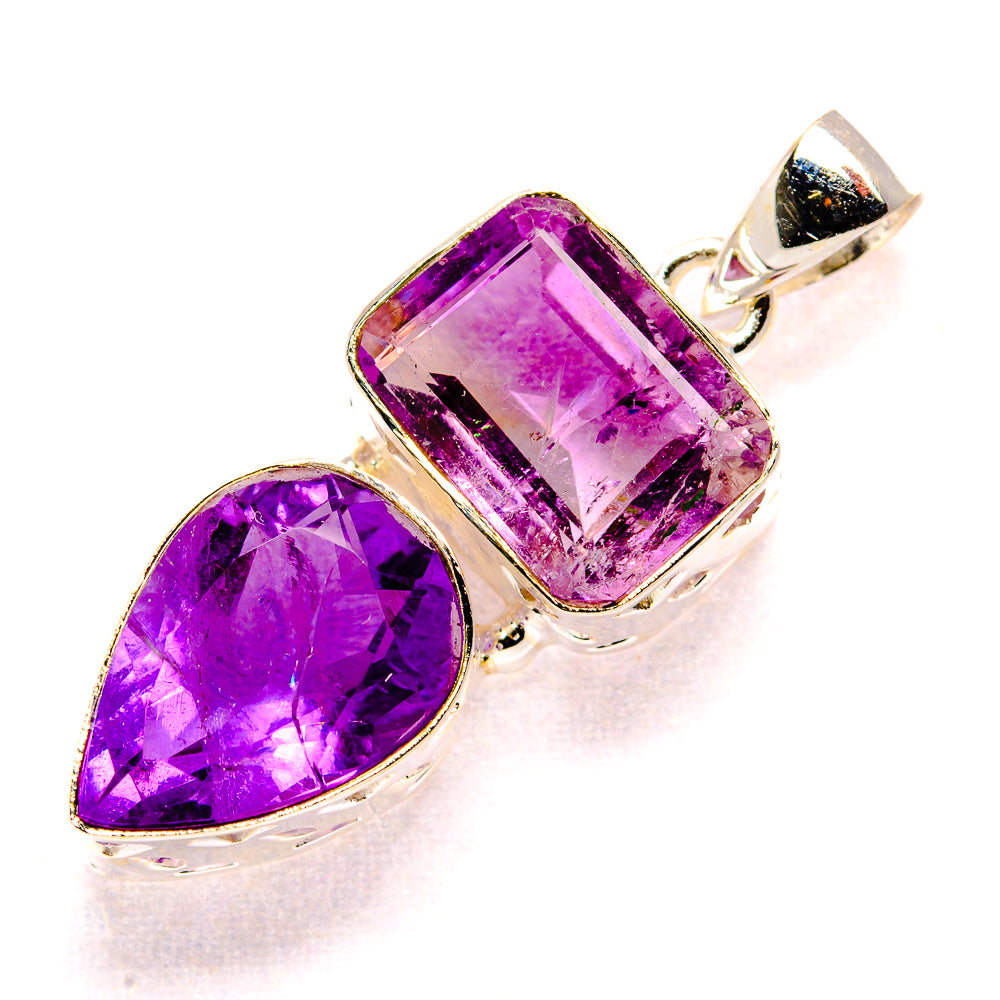 Amethyst Pendants handcrafted by Anasilvercos - PD34781 - Photo 2