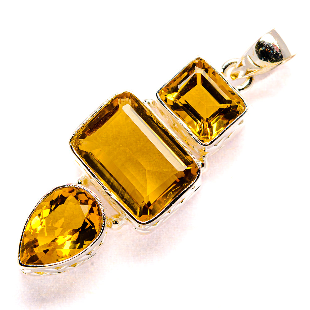 Citrine Pendants handcrafted by Anasilvercos - PD34782 - Photo 2