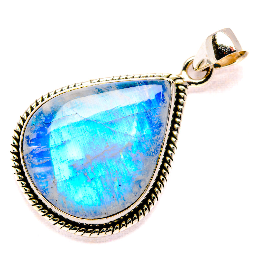 Rainbow Moonstone Pendants handcrafted by Anasilvercos - PD34792 - Photo 2