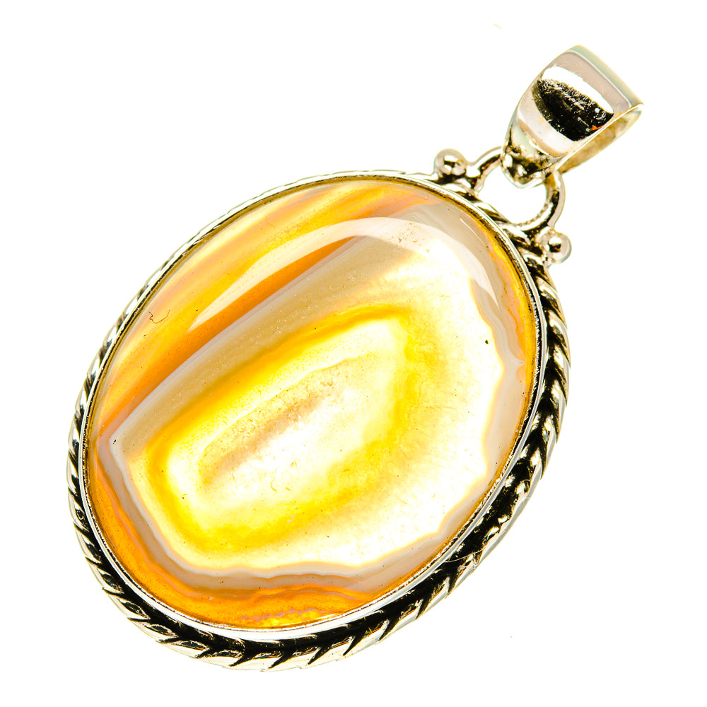 Botswana Agate Pendants handcrafted by Anasilvercos - PD3481