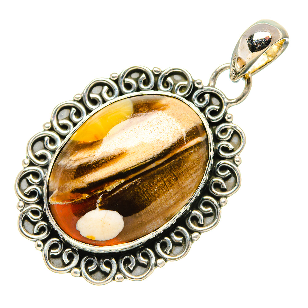 Peanut Wood Jasper Pendants handcrafted by Anasilvercos - PD34812 - Photo 2