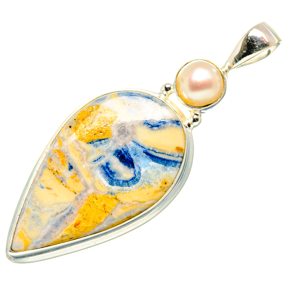 Blue Scheelite Pendants handcrafted by Anasilvercos - PD34813 - Photo 2