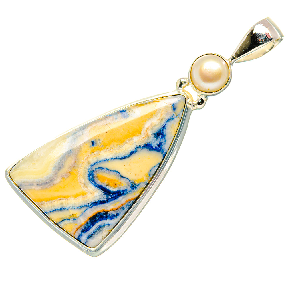 Blue Scheelite Pendants handcrafted by Anasilvercos - PD34814 - Photo 2
