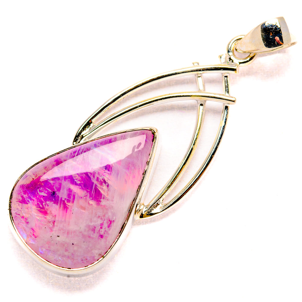 Pink Moonstone Pendants handcrafted by Anasilvercos - PD34826 - Photo 2