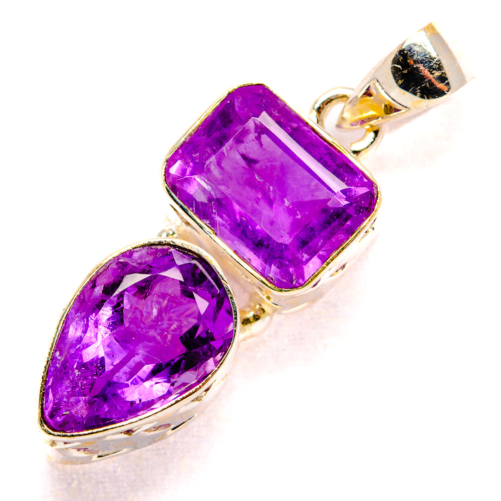 Amethyst Pendants handcrafted by Anasilvercos - PD34829 - Photo 2