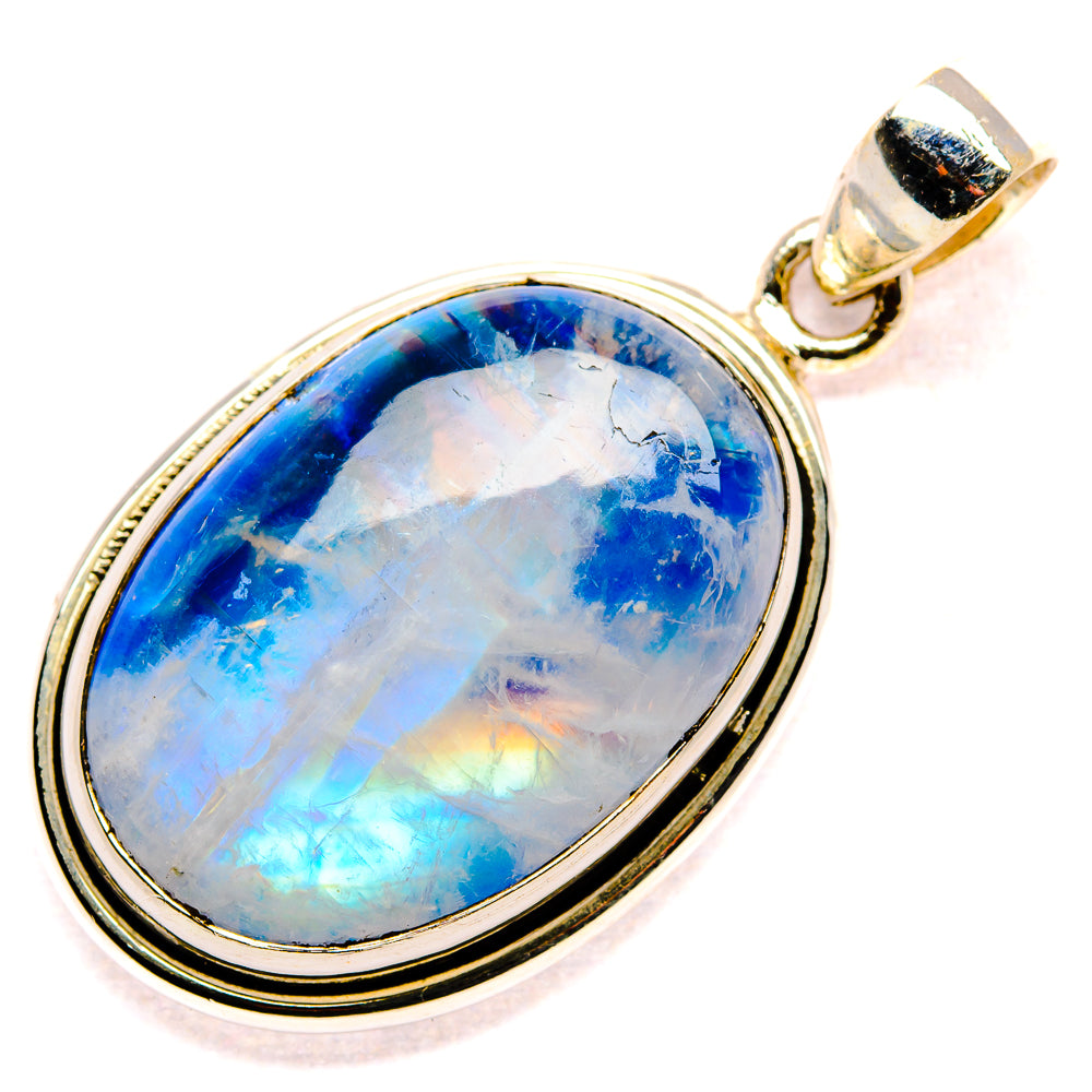 Rainbow Moonstone Pendants handcrafted by Anasilvercos - PD34839 - Photo 2