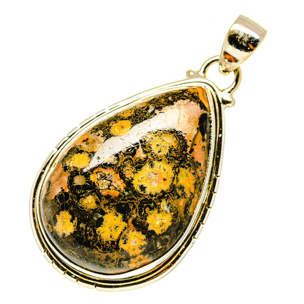 Fireworks Obsidian Pendants handcrafted by Anasilvercos - PD3484