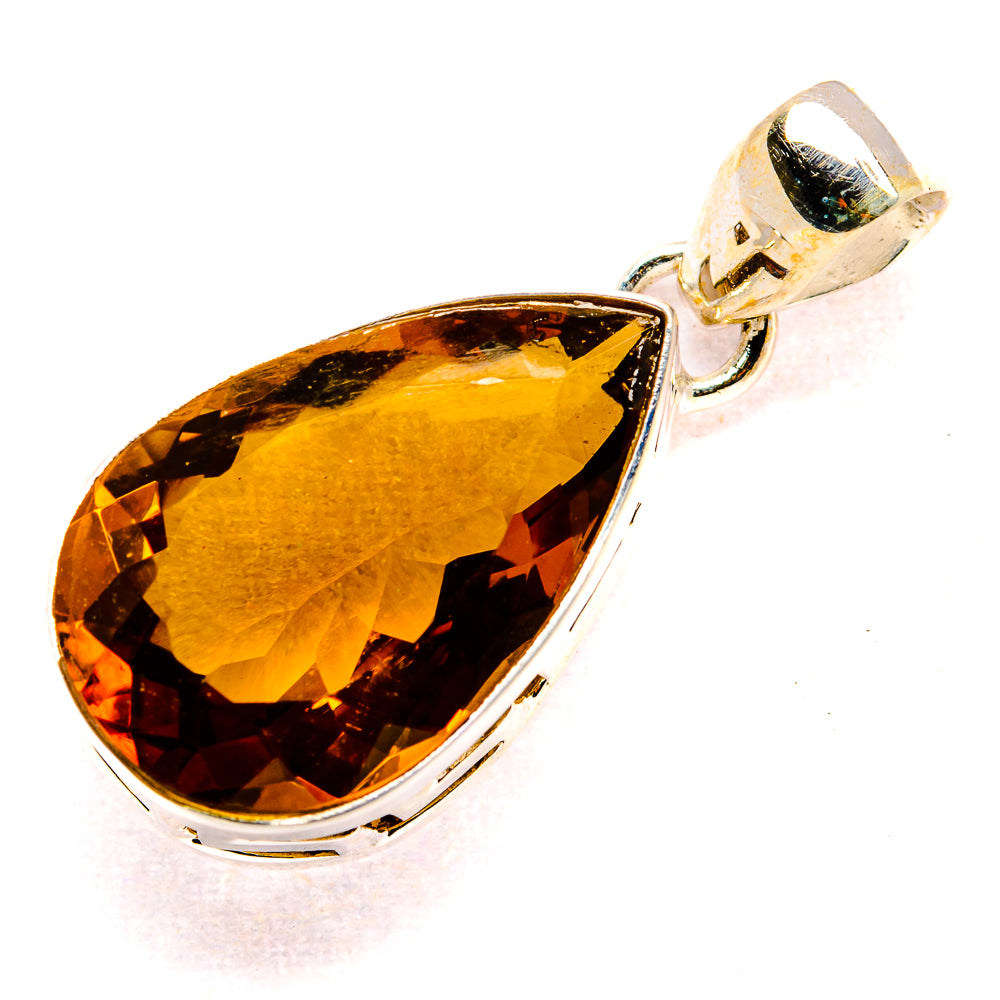 Mandarin Citrine Pendants handcrafted by Anasilvercos - PD34842 - Photo 2