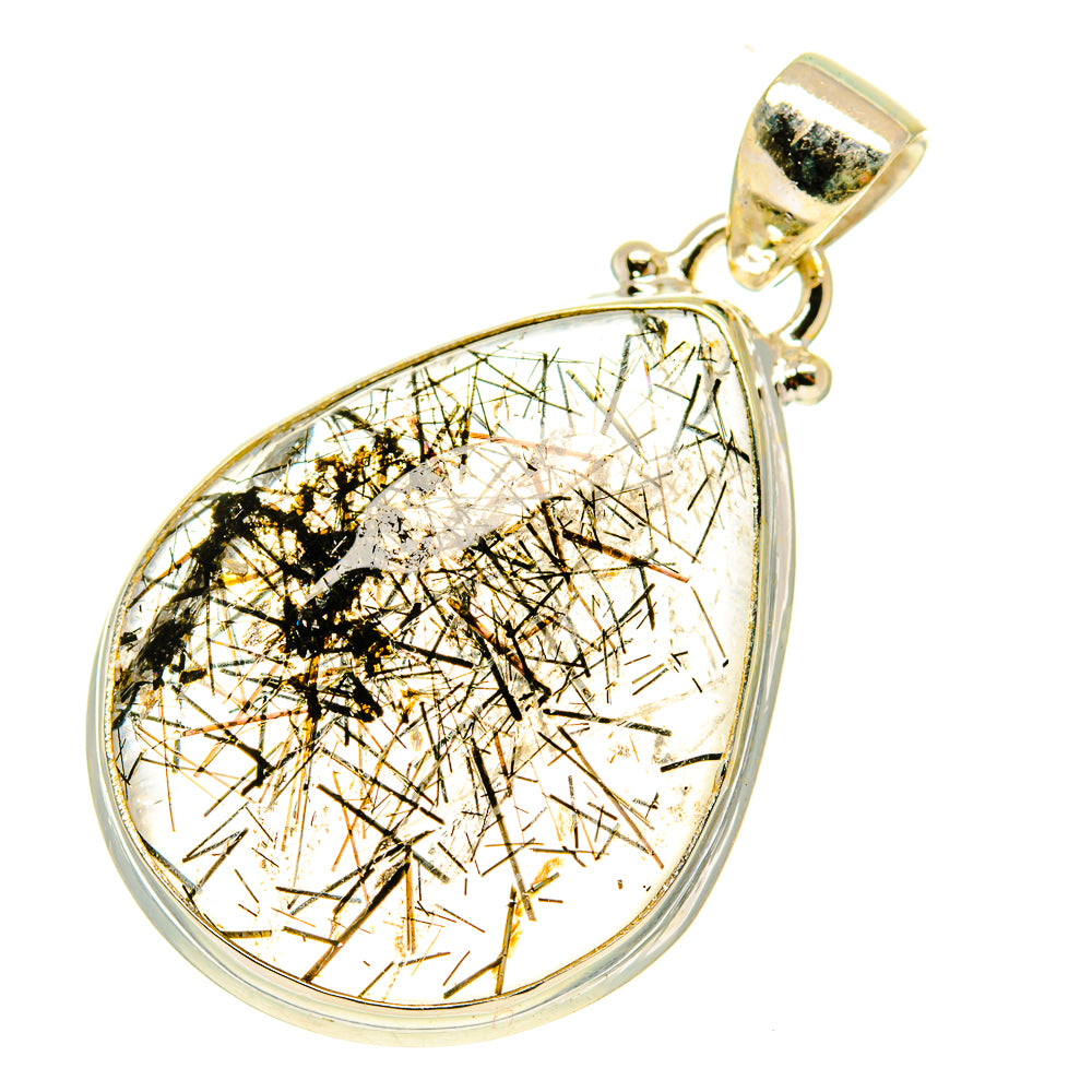 Tourmalinated Quartz Pendants handcrafted by Anasilvercos - PD3485
