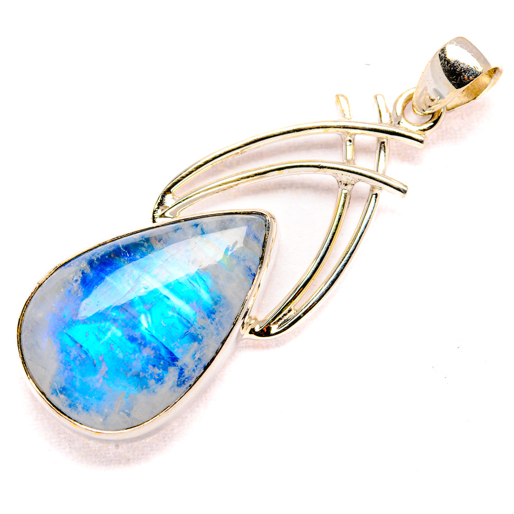 Rainbow Moonstone Pendants handcrafted by Anasilvercos - PD34852 - Photo 2
