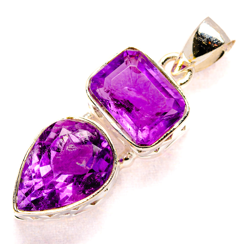 Amethyst Pendants handcrafted by Anasilvercos - PD34855 - Photo 2