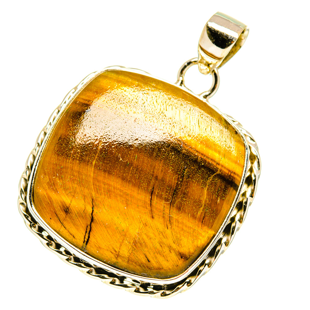 Tiger Eye Pendants handcrafted by Anasilvercos - PD3486