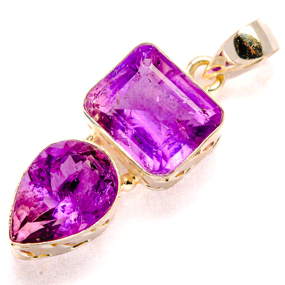 Amethyst Pendants handcrafted by Anasilvercos - PD34861 - Photo 2