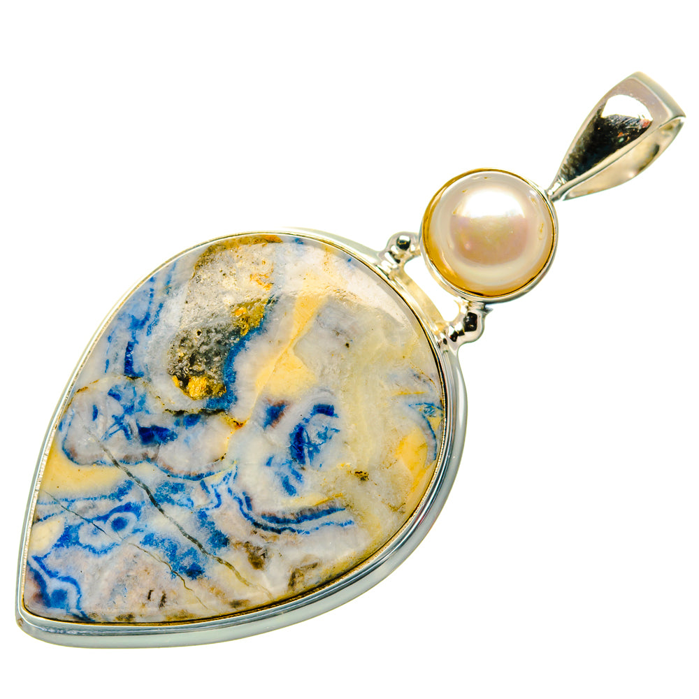 Blue Scheelite Pendants handcrafted by Anasilvercos - PD34866 - Photo 2
