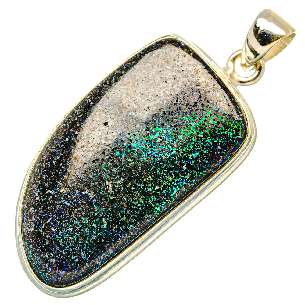 Andamooka Opal Pendants handcrafted by Anasilvercos - PD34872 - Photo 2