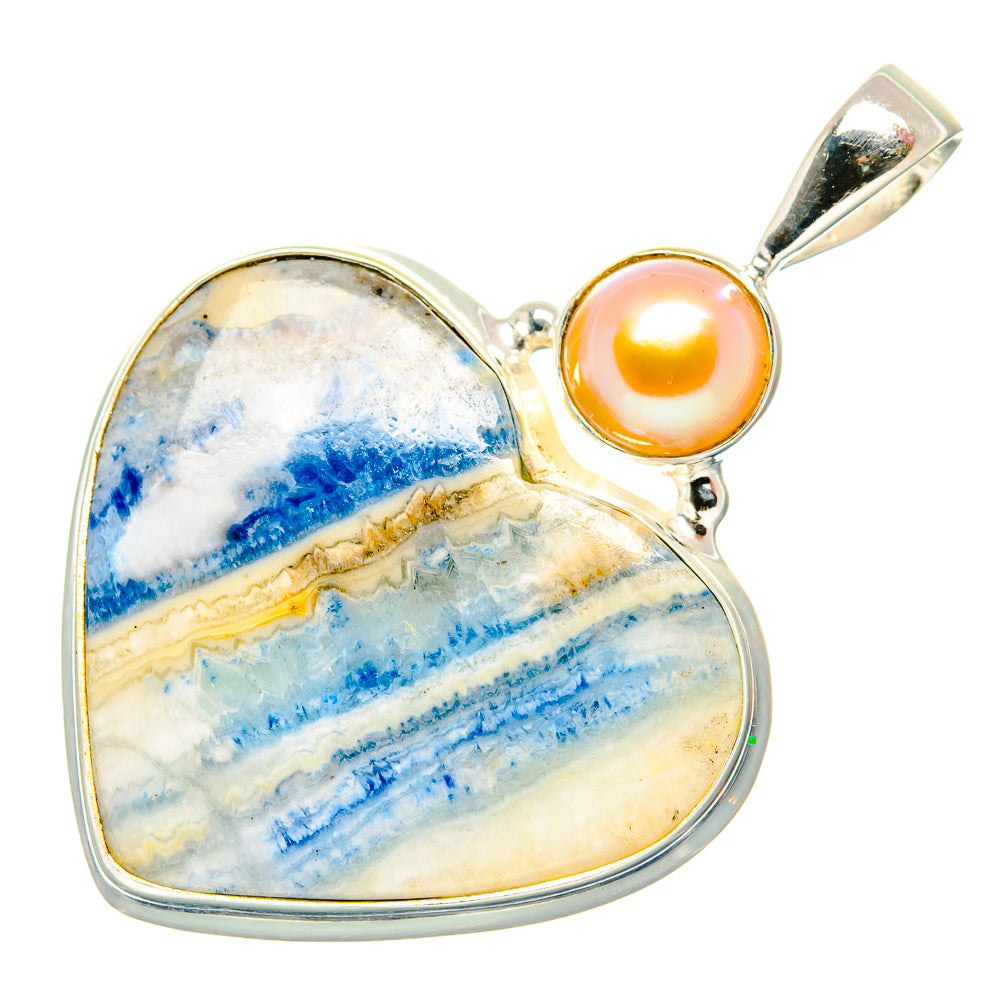 Blue Scheelite Pendants handcrafted by Anasilvercos - PD34882 - Photo 2