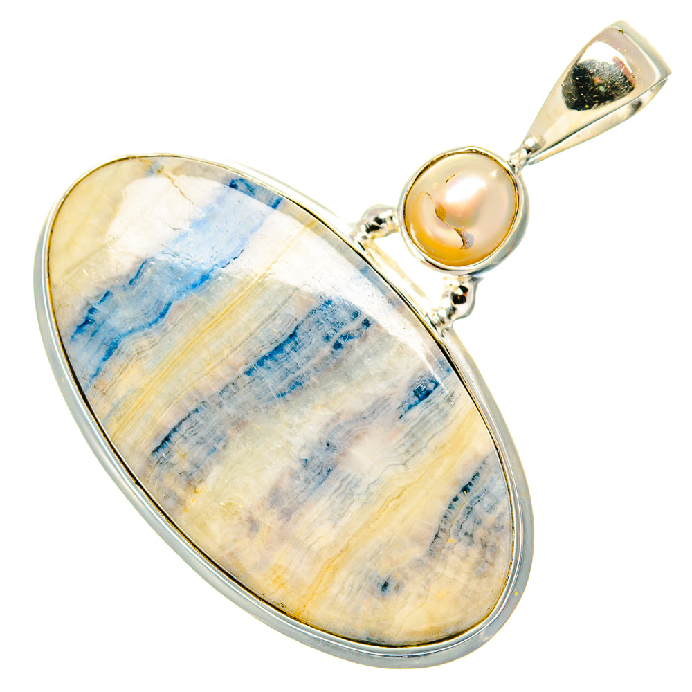 Blue Scheelite Pendants handcrafted by Anasilvercos - PD34884 - Photo 2