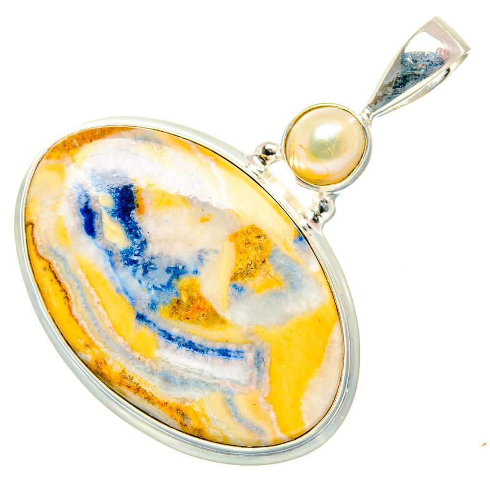 Blue Scheelite Pendants handcrafted by Anasilvercos - PD34890 - Photo 2
