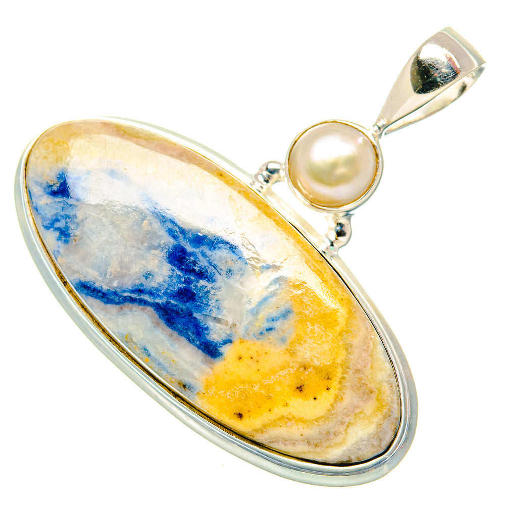 Blue Scheelite Pendants handcrafted by Anasilvercos - PD34893 - Photo 2