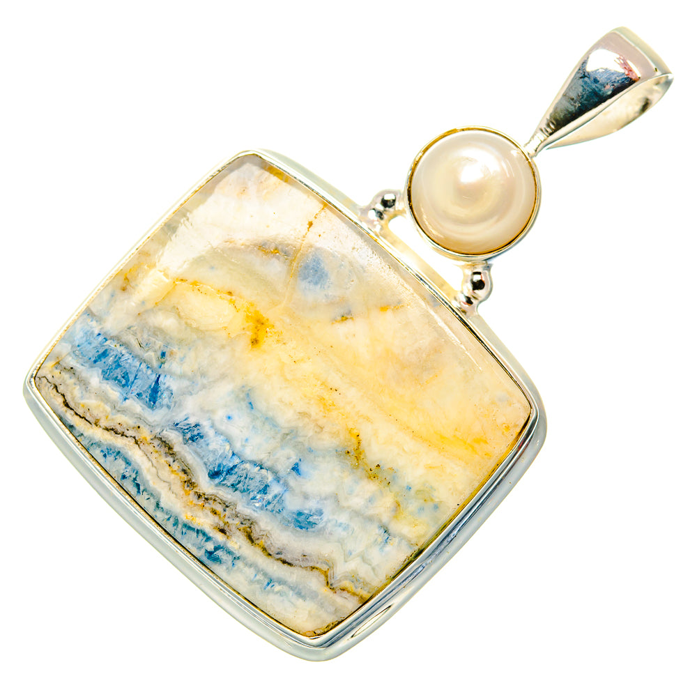 Blue Scheelite Pendants handcrafted by Anasilvercos - PD34894 - Photo 2