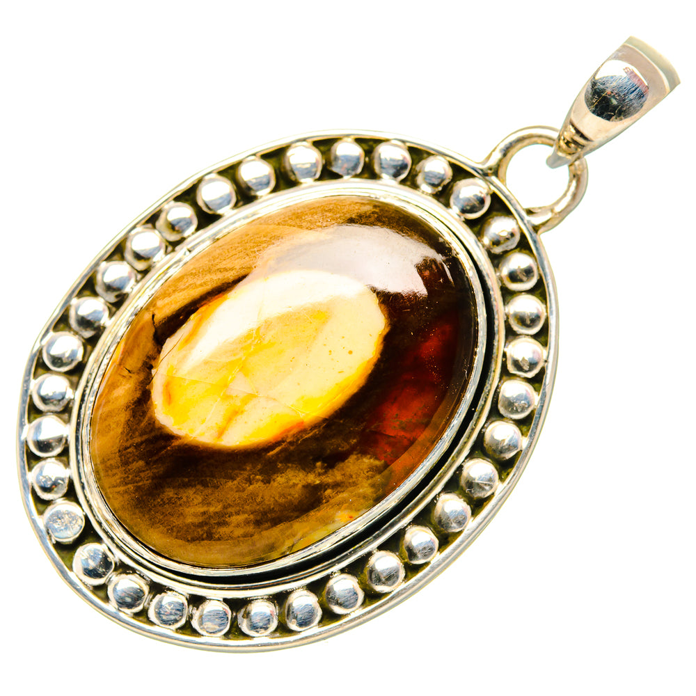 Peanut Wood Jasper Pendants handcrafted by Anasilvercos - PD34901 - Photo 2