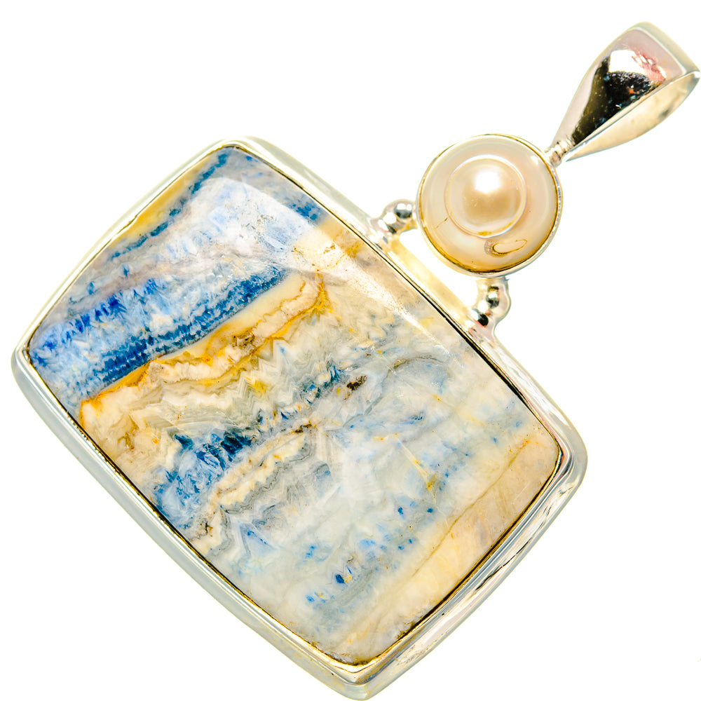 Blue Scheelite Pendants handcrafted by Anasilvercos - PD34903 - Photo 2