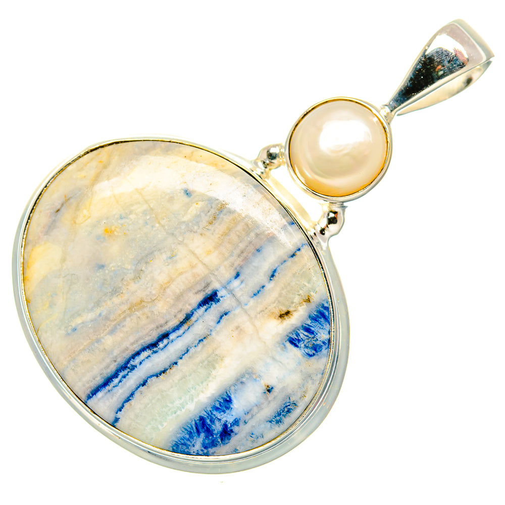 Blue Scheelite Pendants handcrafted by Anasilvercos - PD34905 - Photo 2