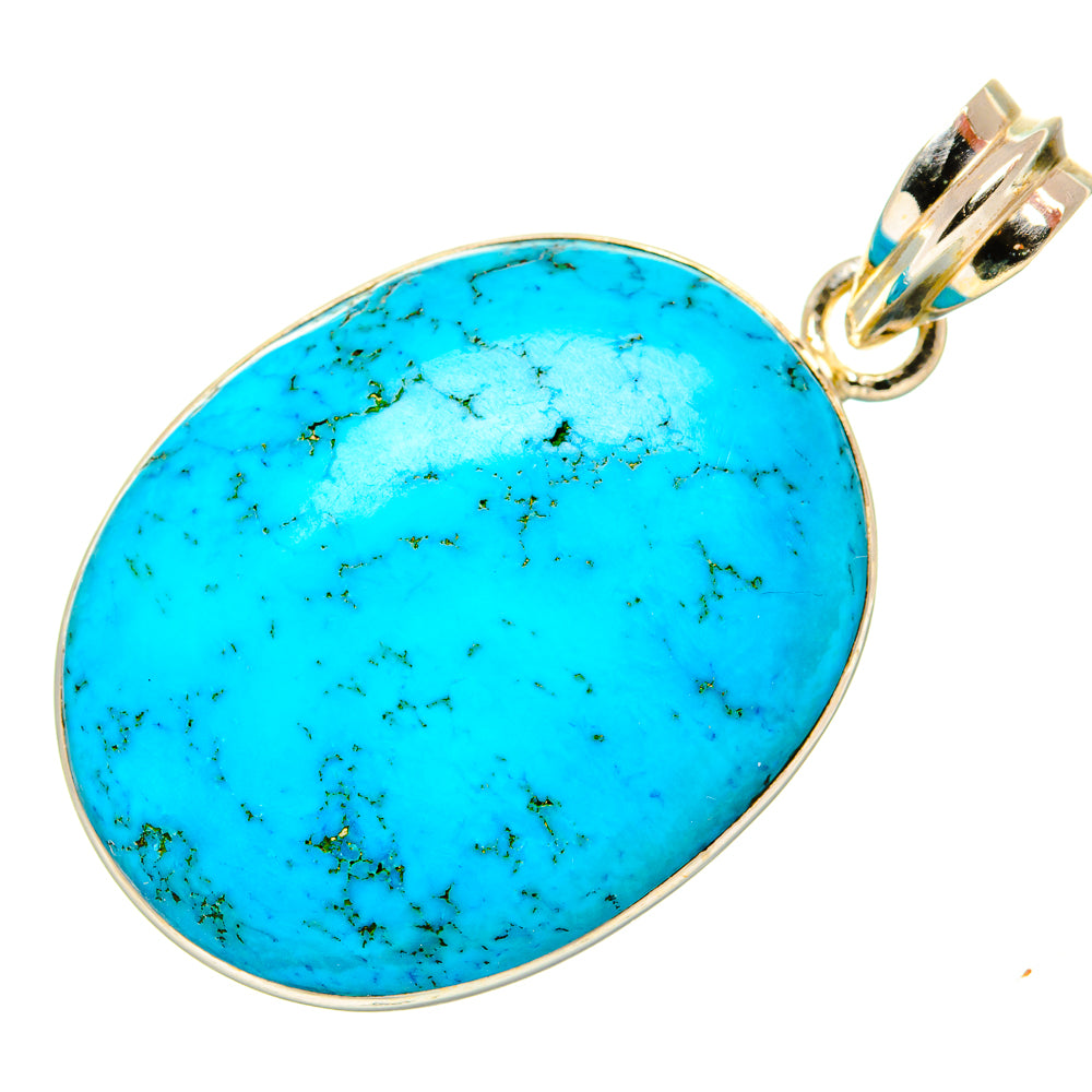 Tibetan Turquoise Pendants handcrafted by Anasilvercos - PD34906 - Photo 2