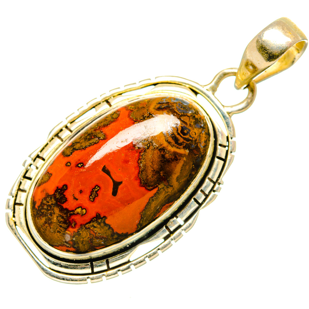 Moroccan Agate Pendants handcrafted by Anasilvercos - PD34907 - Photo 2