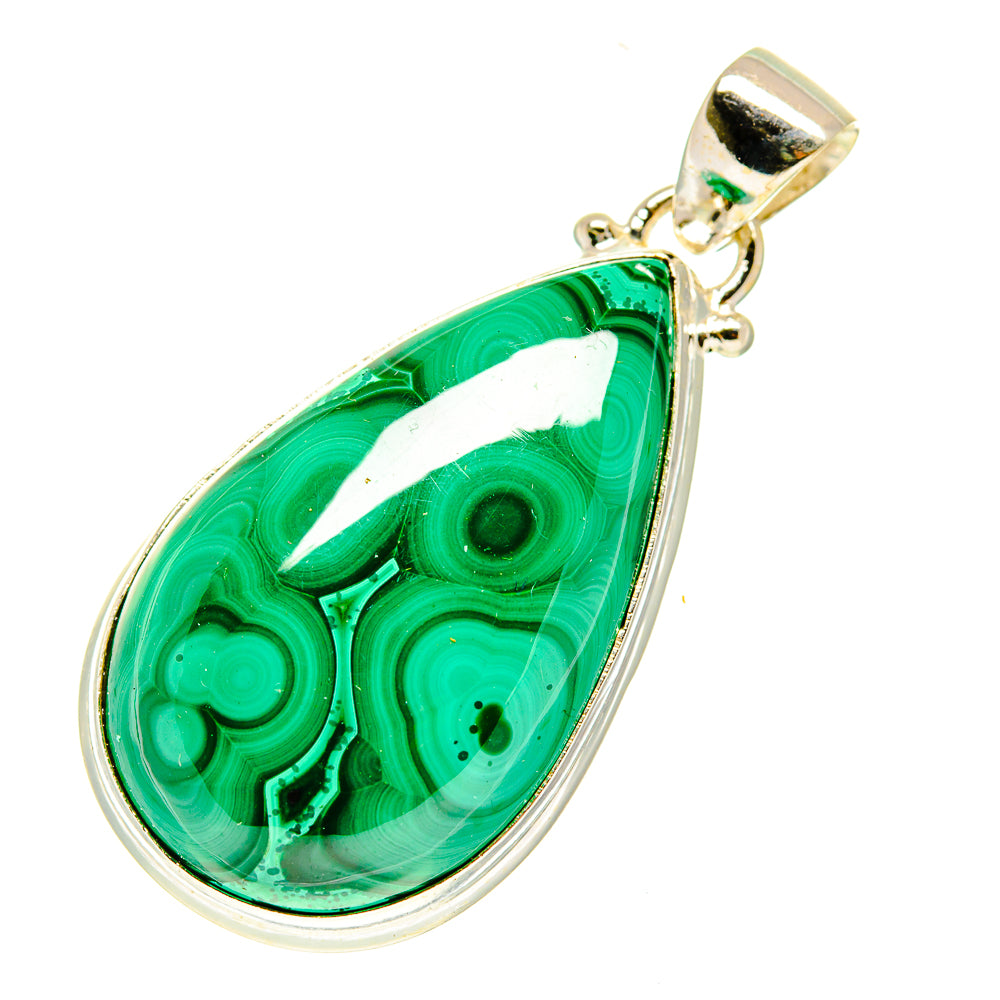 Malachite Pendants handcrafted by Anasilvercos - PD3491