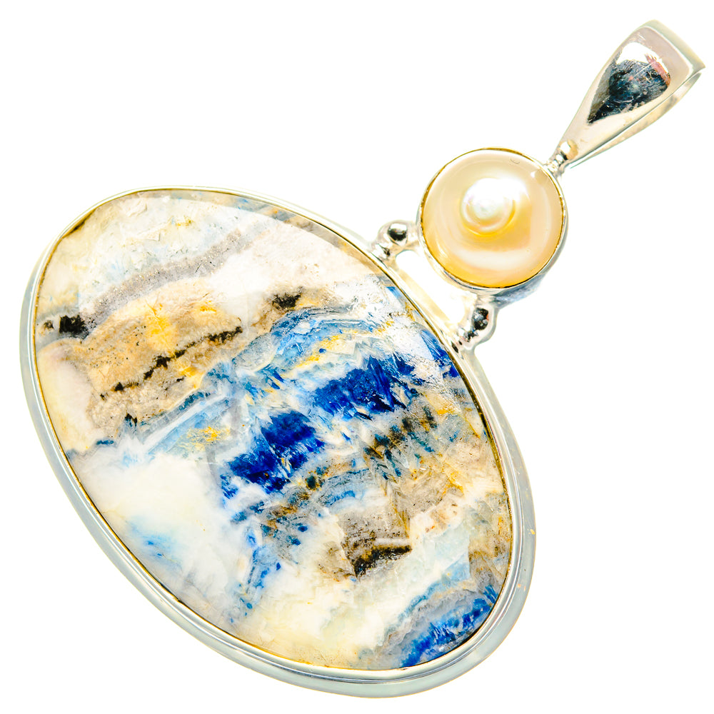 Blue Scheelite Pendants handcrafted by Anasilvercos - PD34916 - Photo 2