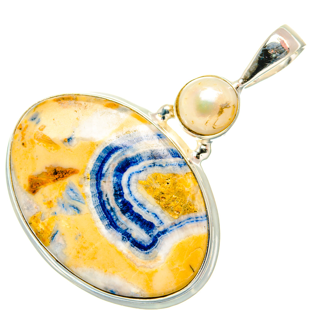 Blue Scheelite Pendants handcrafted by Anasilvercos - PD34923 - Photo 2