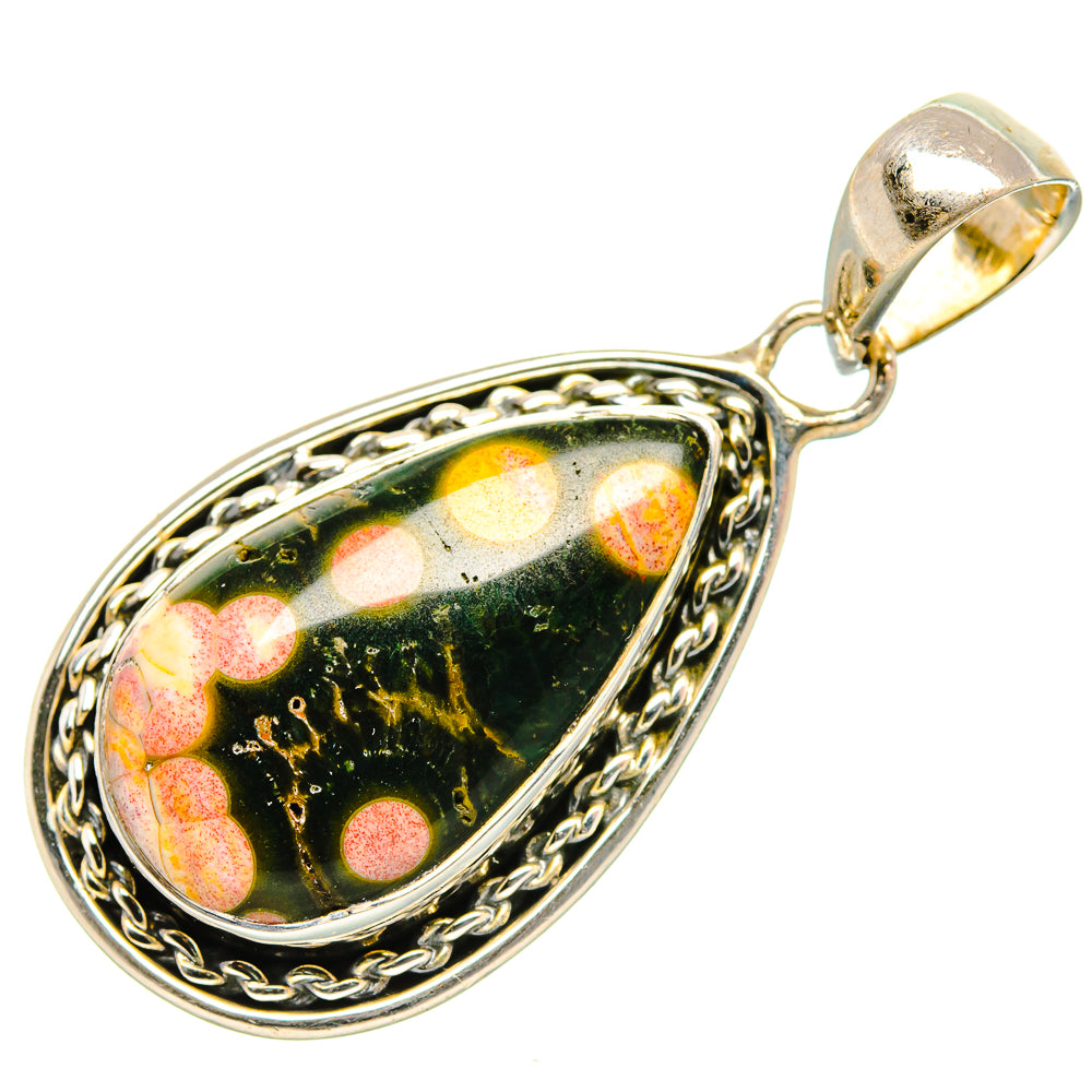 Ocean Jasper Pendants handcrafted by Anasilvercos - PD34934 - Photo 2