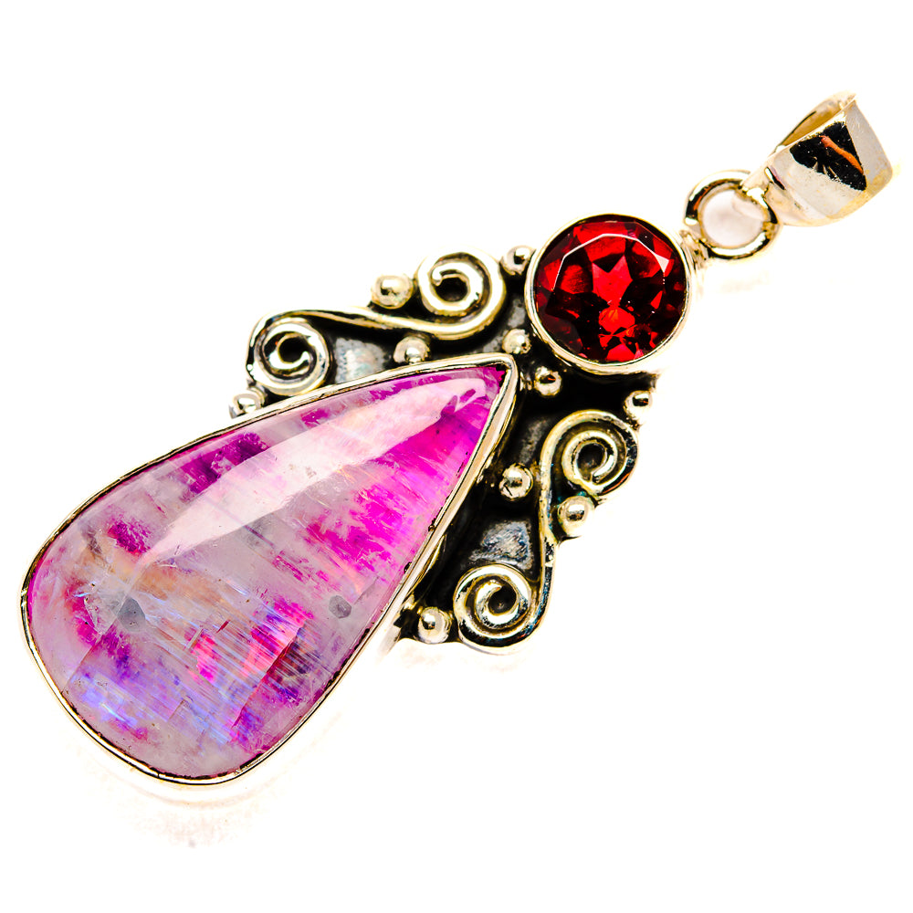 Pink Moonstone Pendants handcrafted by Anasilvercos - PD34941 - Photo 2
