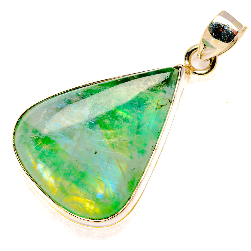 Green Moonstone Pendants handcrafted by Anasilvercos - PD34944 - Photo 2