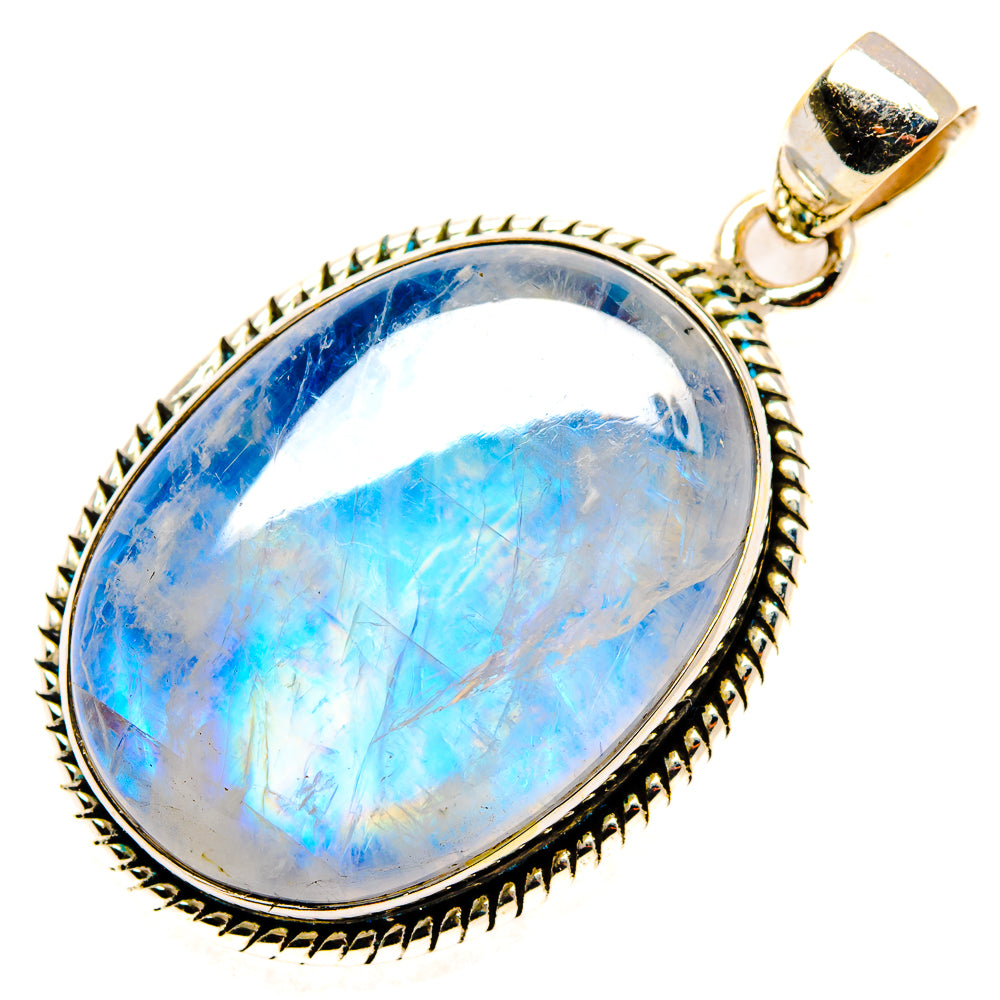 Rainbow Moonstone Pendants handcrafted by Anasilvercos - PD34948 - Photo 2