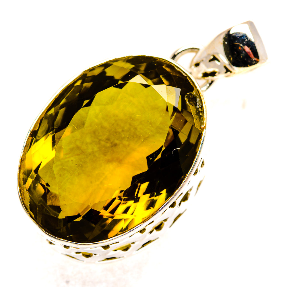 Olive Quartz Pendants handcrafted by Anasilvercos - PD34952 - Photo 2