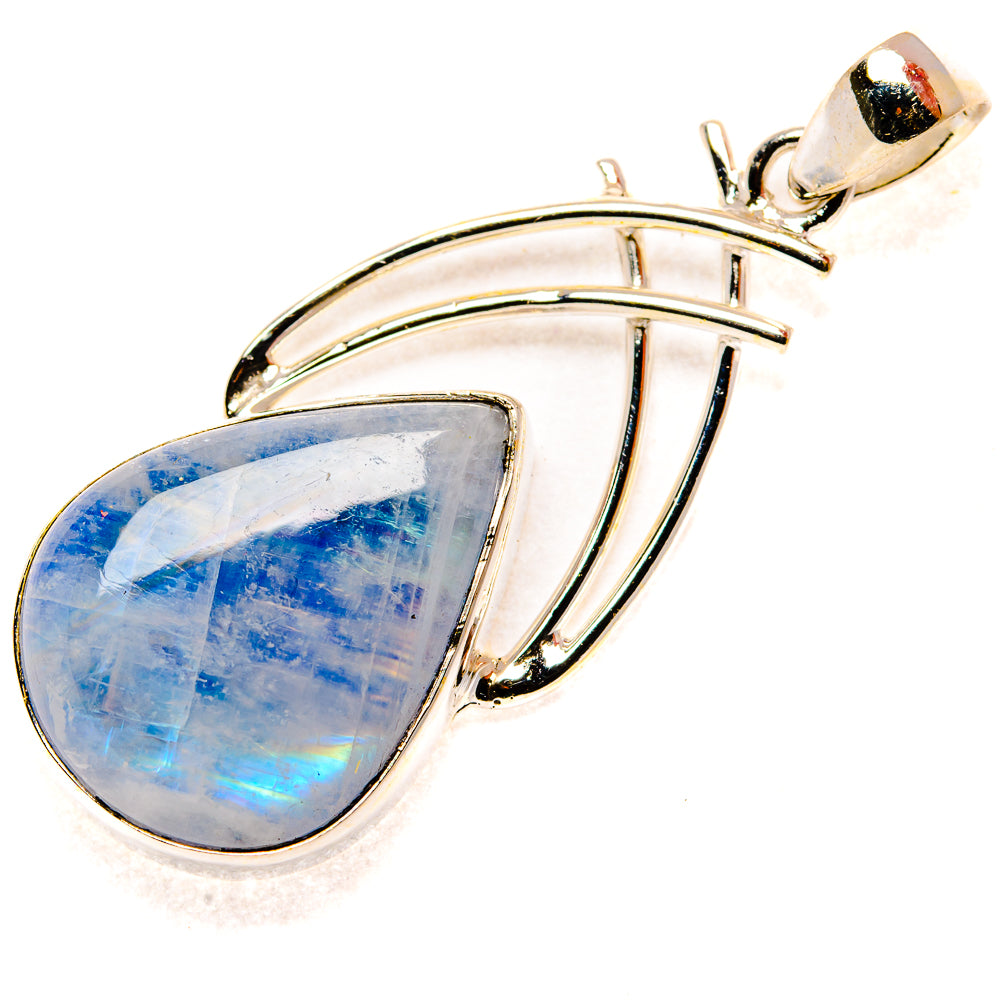 Rainbow Moonstone Pendants handcrafted by Anasilvercos - PD34955 - Photo 2