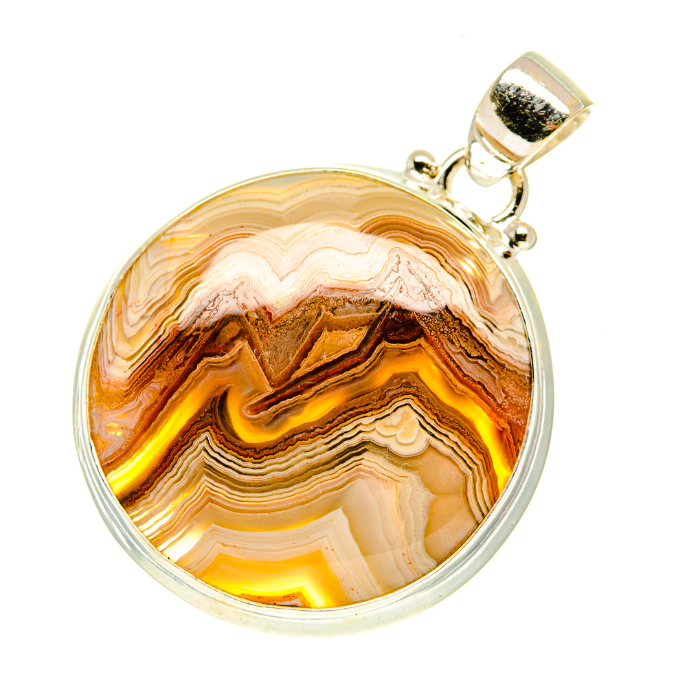 Botswana Agate Pendants handcrafted by Anasilvercos - PD3498