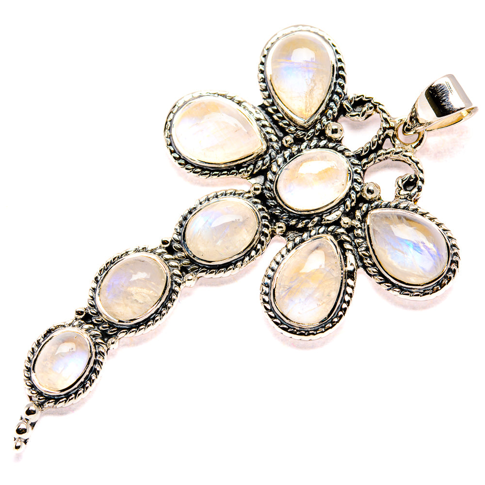 Rainbow Moonstone Pendants handcrafted by Anasilvercos - PD34982 - Photo 2