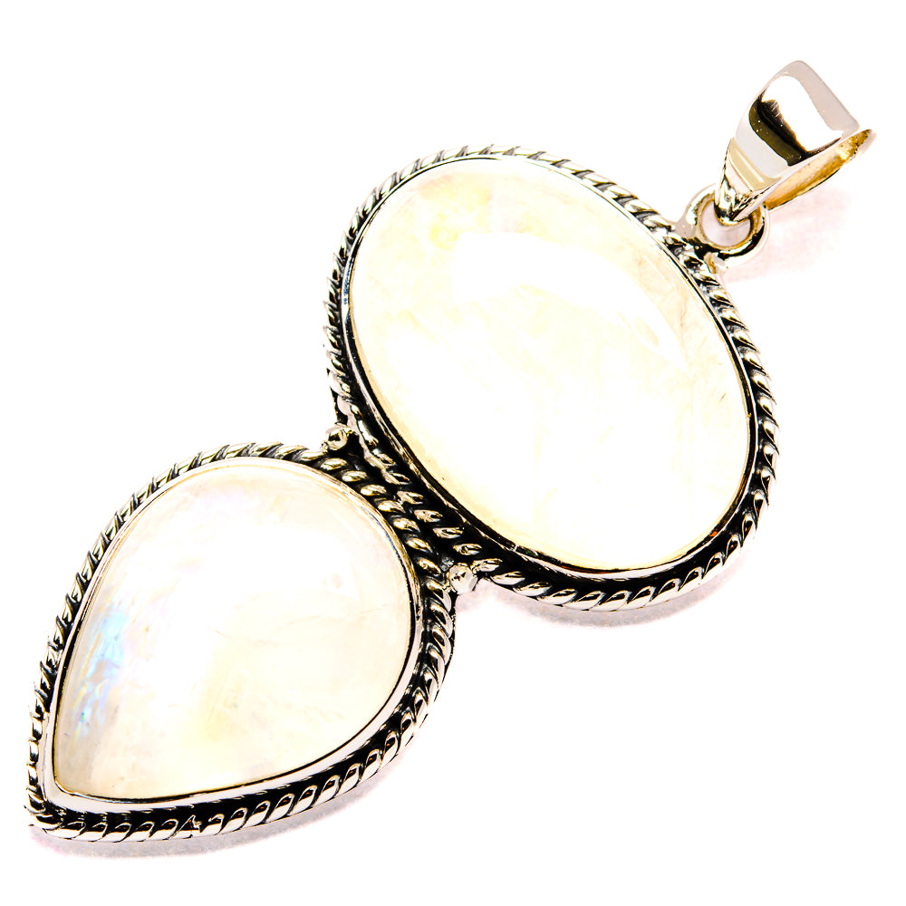 Rainbow Moonstone Pendants handcrafted by Anasilvercos - PD34983 - Photo 2