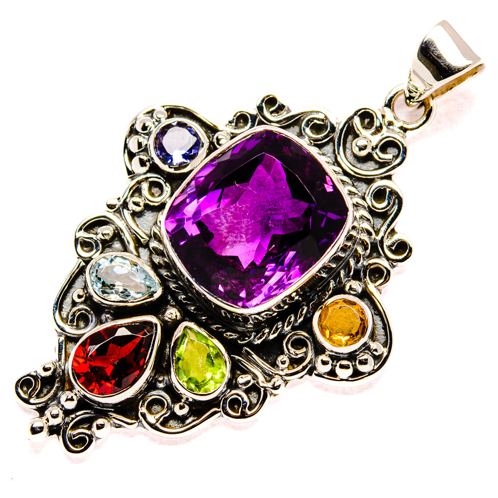 Amethyst Pendants handcrafted by Anasilvercos - PD34985 - Photo 2